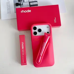 Rhode Soft-Touch Silicone Lip Case for iPhone - Aesthetic Rhode Inspired Design with Lip Holder Feature for Secure Fit and Stylish Protection