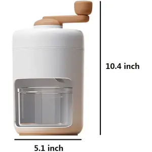 BPA-Free, Perfect for Homemade Slushies & Frozen Drinks, Manual Snow Cone Machine – Portable Ice Shaver & Crusher