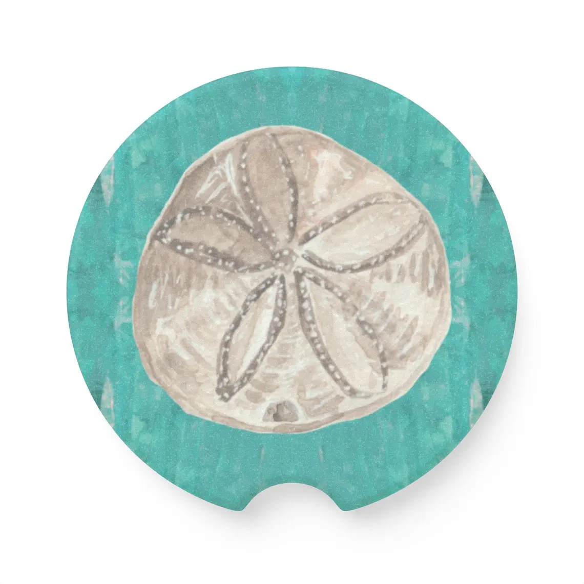 Beach Car Decor - Beach Soapstone Car Coaster: Enhance Your Car Interior with Style and Functionality - Original Artwork