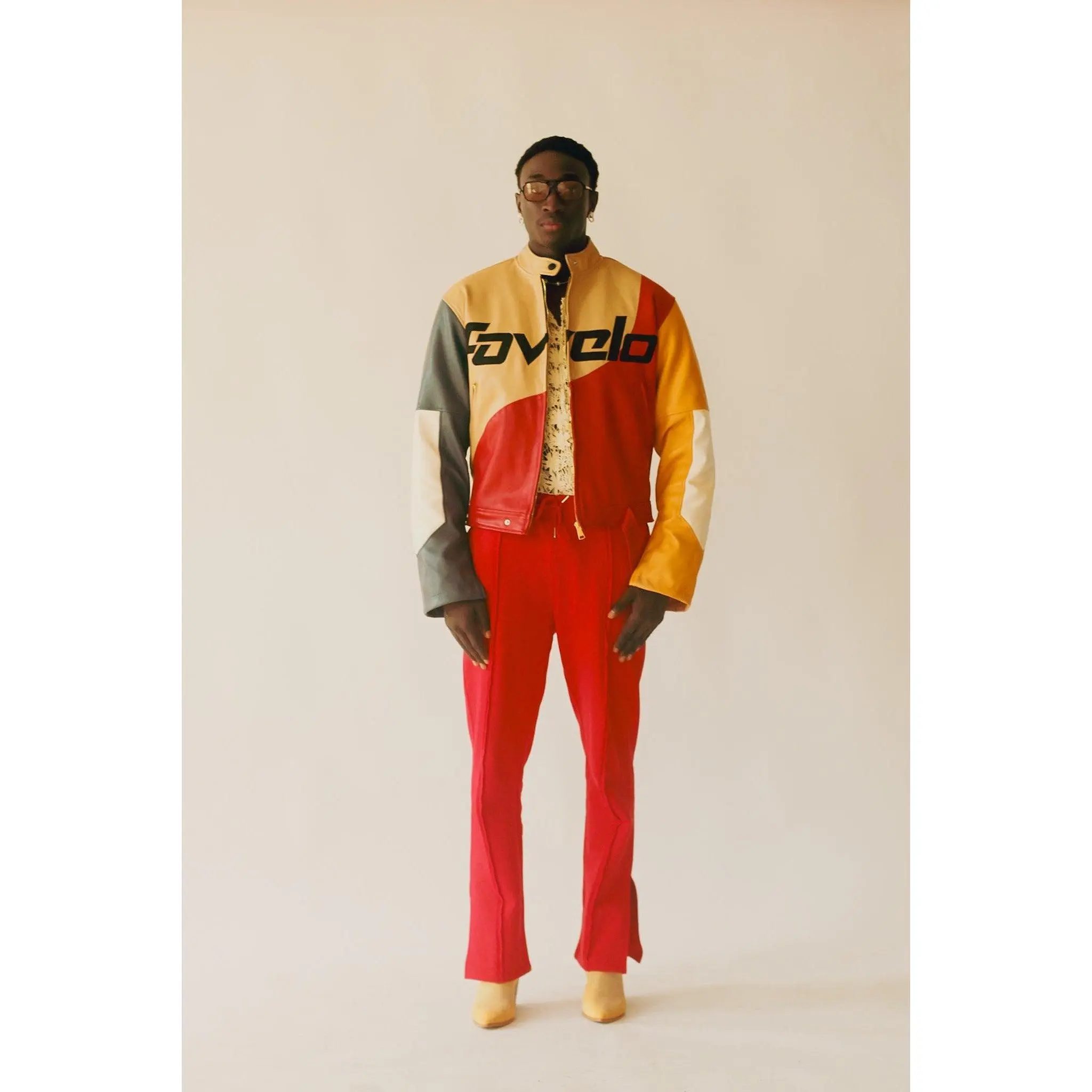 Tribe Color Leather Jacket