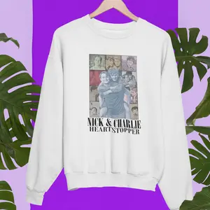 Heartstopper Nick And Charlie Colorful Sweatshirt, Pride Month Sweatshirt, LGBT, Casual Top For Men And Women