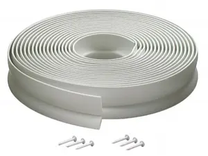 M-d Products 03822 30 ft. White Vinyl Garage Door Seal For Top & Sides