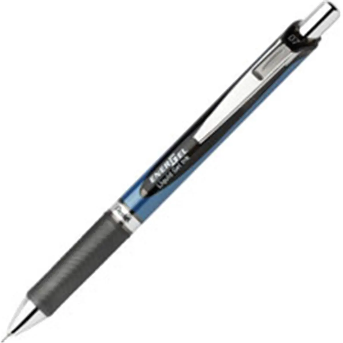 Pentel PENBLN75PWCDZ 0.5 mm Fine EnerGel Needle Tip Liquid Gel Pens - Blue, Stainless Steel Component, Latex-Free Grip, Refillable Pens & Refills Compatible, No Globs, No Smears, Smooth Writing, Sleek, For Everyday Notes & Left-Handed Writers