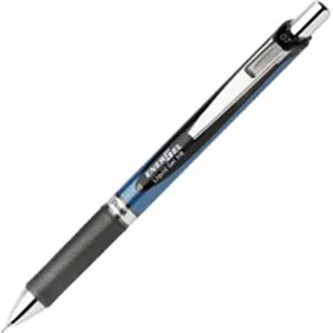 Pentel PENBLN75PWCDZ 0.5 mm EnerGel Needle Tip Liquid Gel Ink Pens - Blue