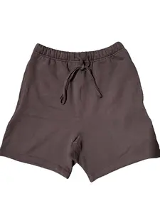 2023 Style Plum Color Oversized Sweatshorts Streetwear Shorts Unisex Soft Fleece Relaxed Fit Casual Summer Menswear