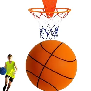 Silent Basketball and Hoop Set, Silent Basketball, 2026 Upgrade Quiet Foam Indoor Training Ball, No Noise with Wall Mount Hoop Silent Ball Professional Indoor Basketballs Frame accessories workout tools
