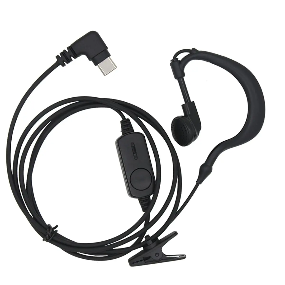 Earpiece for Walkie Talkie Noise Reduction for Two Way Radio Headset Type-C Interface Headset