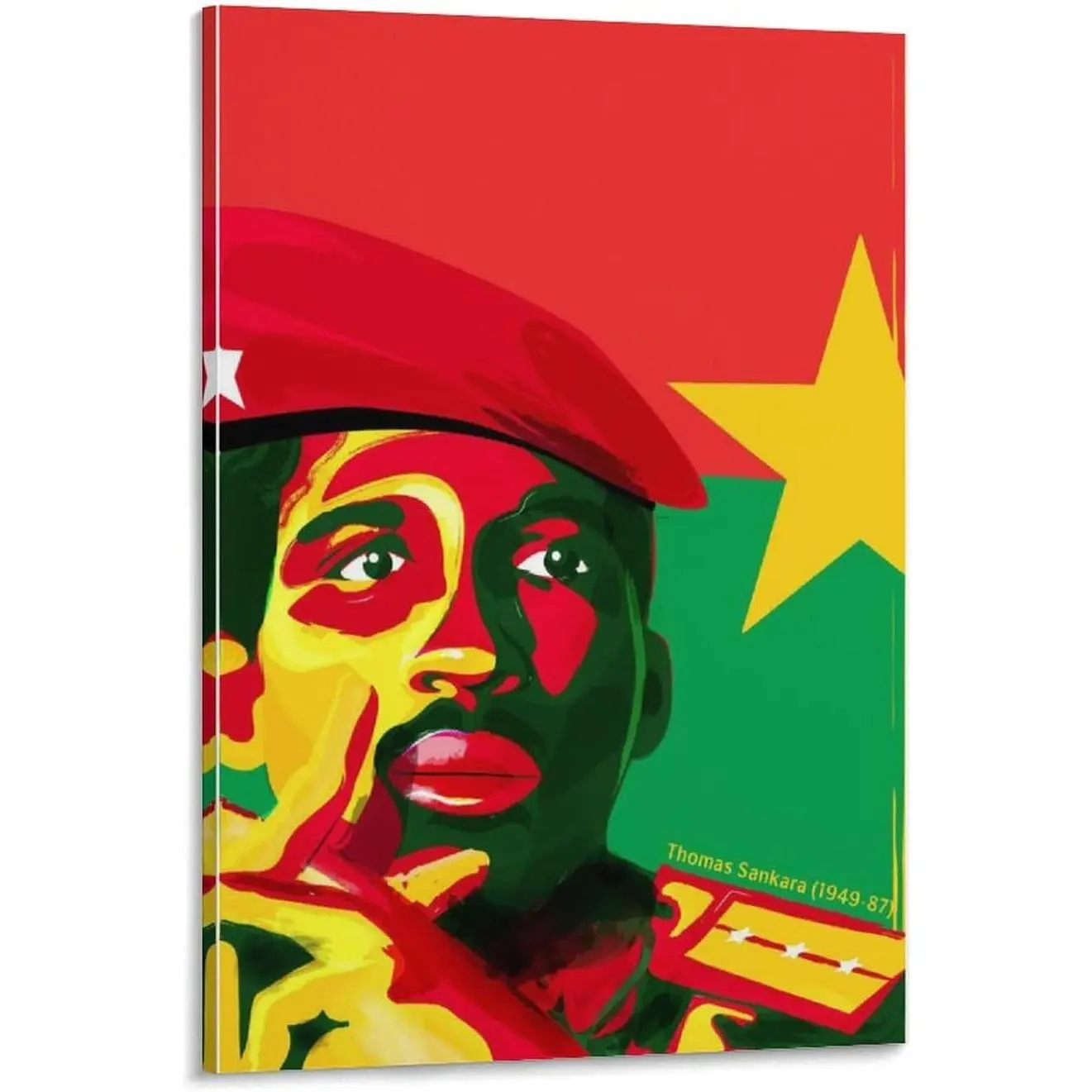 Thomas Sankara Poster Former President Burkina Faso Posters (2) Canvas Wall Art Poster for Bedroom Living Room Decor 20x30inch(50x75cm) Frame-style