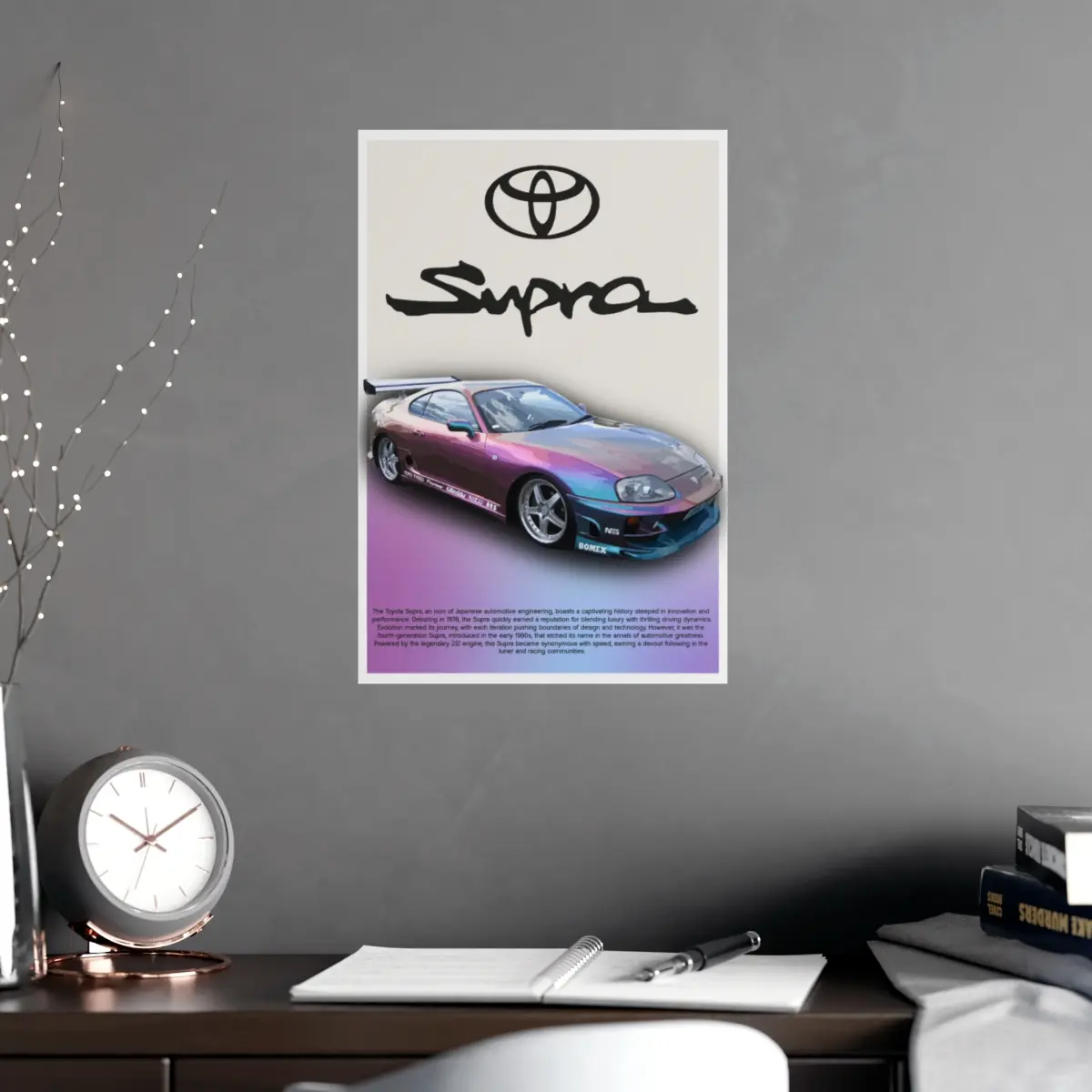Paper Poster - Toyota Supra