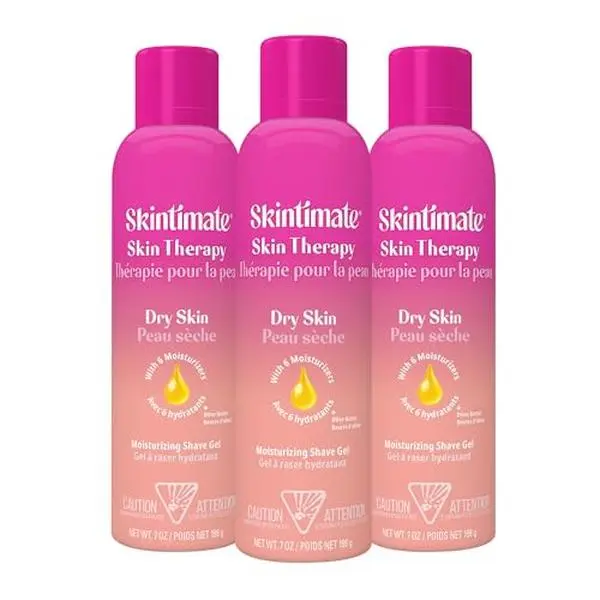 Skintimate Shaving Cream for Women, Shaving Foam, Sensitive Skin Scent, Pack of 3, 7 oz Each