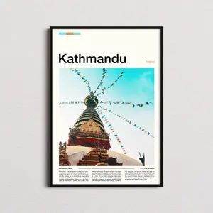 Kathmandu Print Kathmandu Poster Kathmandu Wall Art Nepal Art Print Kathmandu Photo