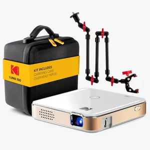 Kodak Luma 150 Pico Projector, Rechargeable Ultra Mini Projector with Overhead Tripod & Case