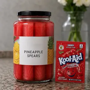 Cherry Pineapple Spears | Viral Kool-Aid Pineapples