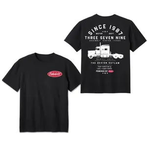 Peterbilt T-Shirt, Vintage 379 Outlaw Truck Graphic Design, Since 1987 Retro Style Print, Soft Cotton Unisex Tee, Perfect Gift for Truck Drivers