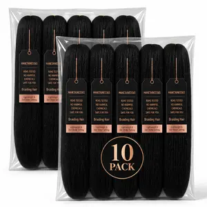 Manetained365 Premium Braiding Hair – 10 Pack