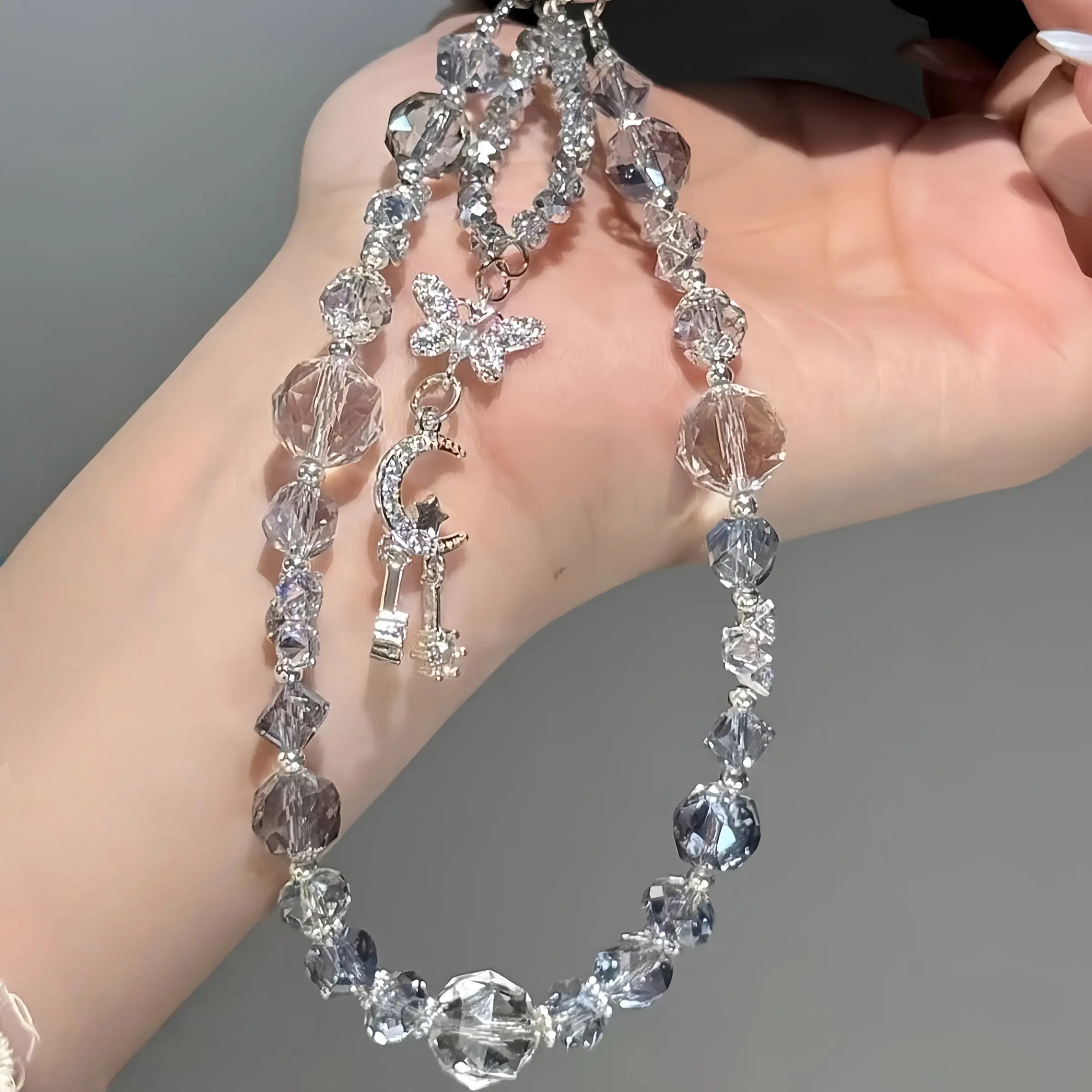 Luxury Crystal Phone Chain Pendant, Elegant Rhinestone Ccd Lanyard, Phone Charms, Phone Accessories Charm, Perfect Gift for Loved Ones, Birthday, Anniversary