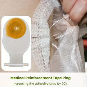 15PCS Colostomy Bags, Two Piece Drainable Pouches with Closure, Max Cut 70mm Ostomy Supplies for Ileostomy Stoma Care, 10pcs Bags+ 5pcs Skin Barriers