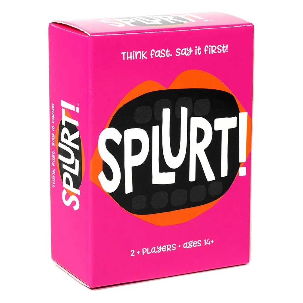 Splurt! Quick Naming Party Strategy Game, Party Board Game, Fast-Paced Word Game for Family Gatherings, Ideal for Icebreakers and Travel Fun, Tabletop Games