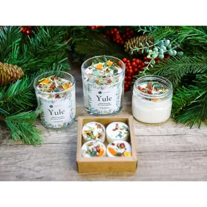 Yule Candle, Winter Solstice Candle, Christmas Candle, Holiday Candle