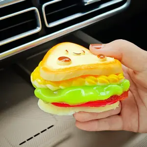 Super Thick 6 Layer Sandwich Baby Soft Squishy Decompression Fidget Squeeze Silicone Toy JC Baby Series Realistic Food Play Creative Stress Relief Sensory Toy