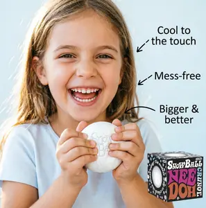 Schylling NeeDoh Nice Berg Giant Sensory Cube – Extra Thick Super Solid Squish Texture Stress Relief Toy, Large Size Anxiety Squeeze Fidget Toy for Kids & Adults, Single Pack