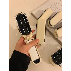Portable Folding Pocket Hair Comb, Hair Styling Comb, Hair Detangling Comb, Hair Care Comb for Women, Girls, Men, Stylists, Barber