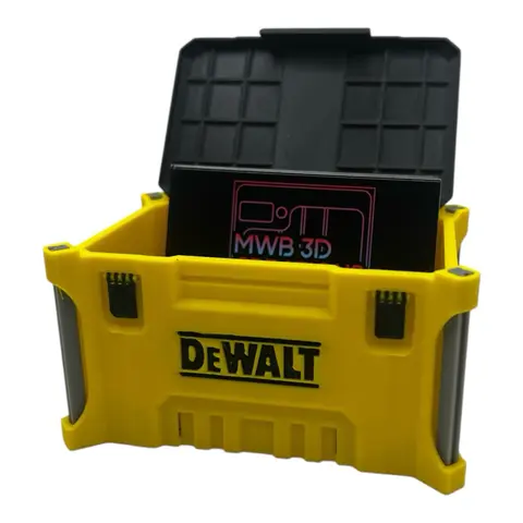 Dewalt Inspired Business Card Holder/Stash Box for Office and Toolbox