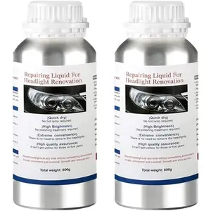 1600g  Headlight Restoration Liquid,Auto Headlight Scratch Restoring Fluid,Headlight Lens Polish Repair Liquid for Repair of Scratch,Yellowed, Haze, Cracked Headlamp
