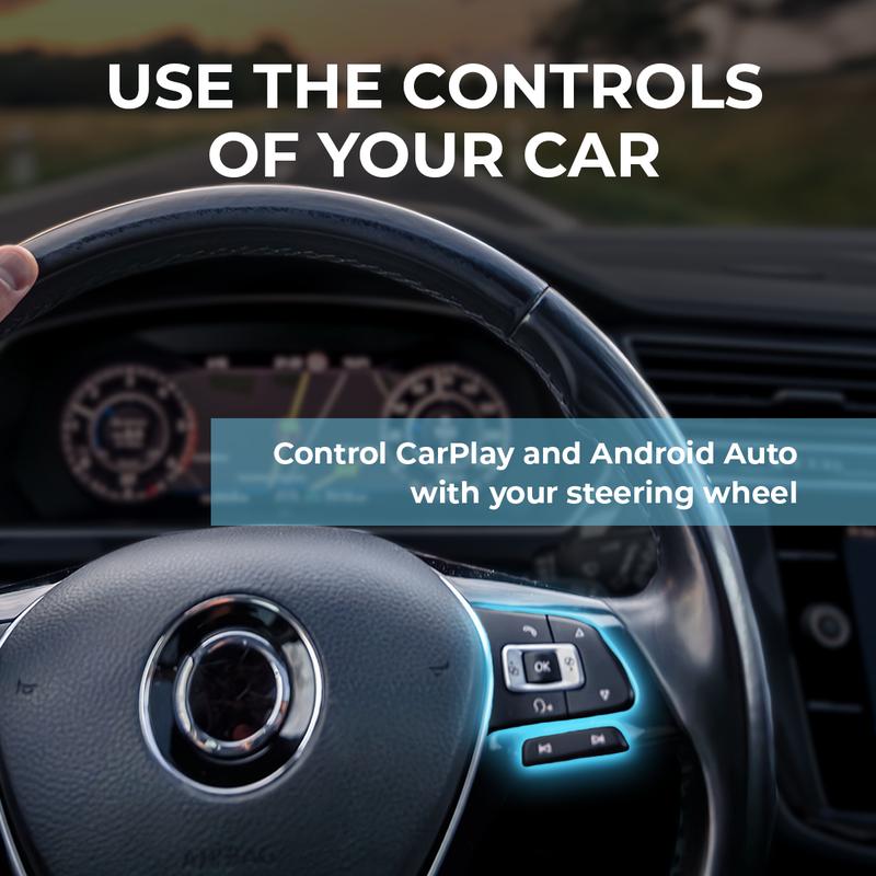 Wireless CarPlay Adapter by N - Plug & Play, convert your wired CarPlay or Android Auto connection to Wireless CarPlay or Android Auto