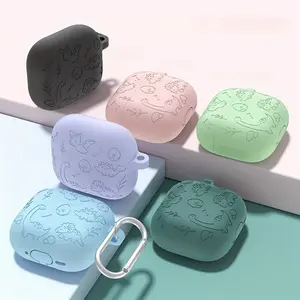 Earphone Protective Case Compatible with AirPods 4, Suitable for AirPods 4th Generation The Latest Case, Comfortable, Scratch-resistant And Wear-resistant, 3D Printing Cute And Fashionable