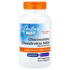 Doctor's Best Glucosamine Chondroitin MSM + Hyaluronic Acid , 150 Veggie Caps