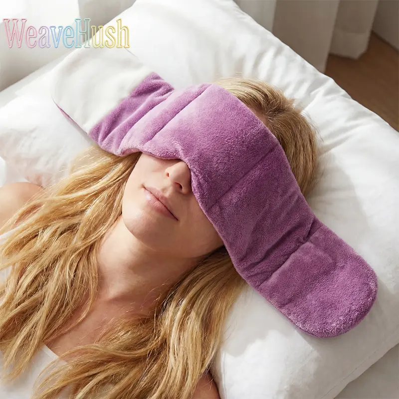 2026 New Gravity Bead Sleep Eye Mask for Men & Women, Deep Pressure Relaxing Blindfold, Full Light Blocking Blackout Design, Ultra Soft Comfortable Eye Cover, Perfect for Home Night Sleep, Office Nap, Travel & Insomnia Relief