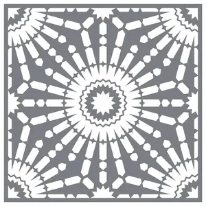 Floor Tile Moroccan - Mesh Stencil 12x12