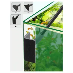 3-In-1 Fish Tank Cleaning Tool Set, Small Aquarium Cleaner, Angled Brush & Algae Scraper, Designed for Small Fish Tanks