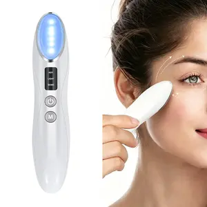 Heating Eye Massager Stick, Constant Temperature Hot Compress, Sound Wave Vibration & LED Light, Relieves Fatigue, Portable Design