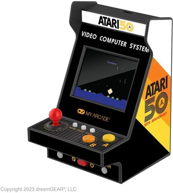 Atari Nano Player Pro Portable Retro Arcade 75 Games [PORTABLE MICROE ARCADE PLAYER]