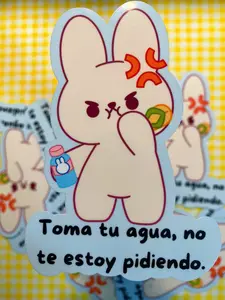 Toma tu agua! Spanish sticker