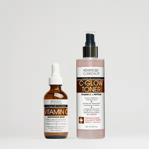 Vitamin C Brightening Face Serum + Vitamin C-Glow Hydrating Face Toner Bundle