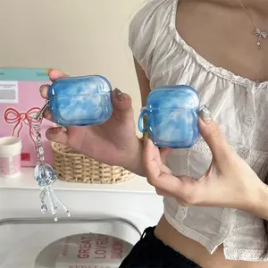 Sea Blue Blunt | Jellyfish Pendant | Best Friend Gift | Earbuds Gift | Suitable for AirPods 1 2 3 4 Pro Pro2 Pro3