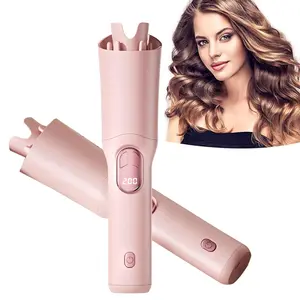 Automatic Curling Iron, 1 Box Professional Rotating Curling Iron with 3 Temperature Settings, Fast Heating Curling Iron for All Hair Styles, Hair Curlers