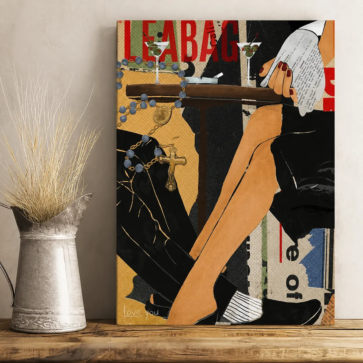 1pc Fashionable Bar Car Cocktail Retro Poster Canvas Painting Modern Home Living Room Bedroom Decoration Wall Art Gift Artistic