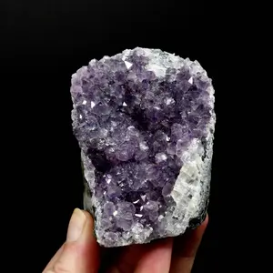 3in 321g Amethyst Quartz Crystal Cluster, Self Standing, Uruguay