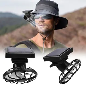 Solar Powered Clip Fan,Portable,Lightweight,Environmental Friendly,Attaches to Hats,for Outdoor Activities,Hiking and Fishing