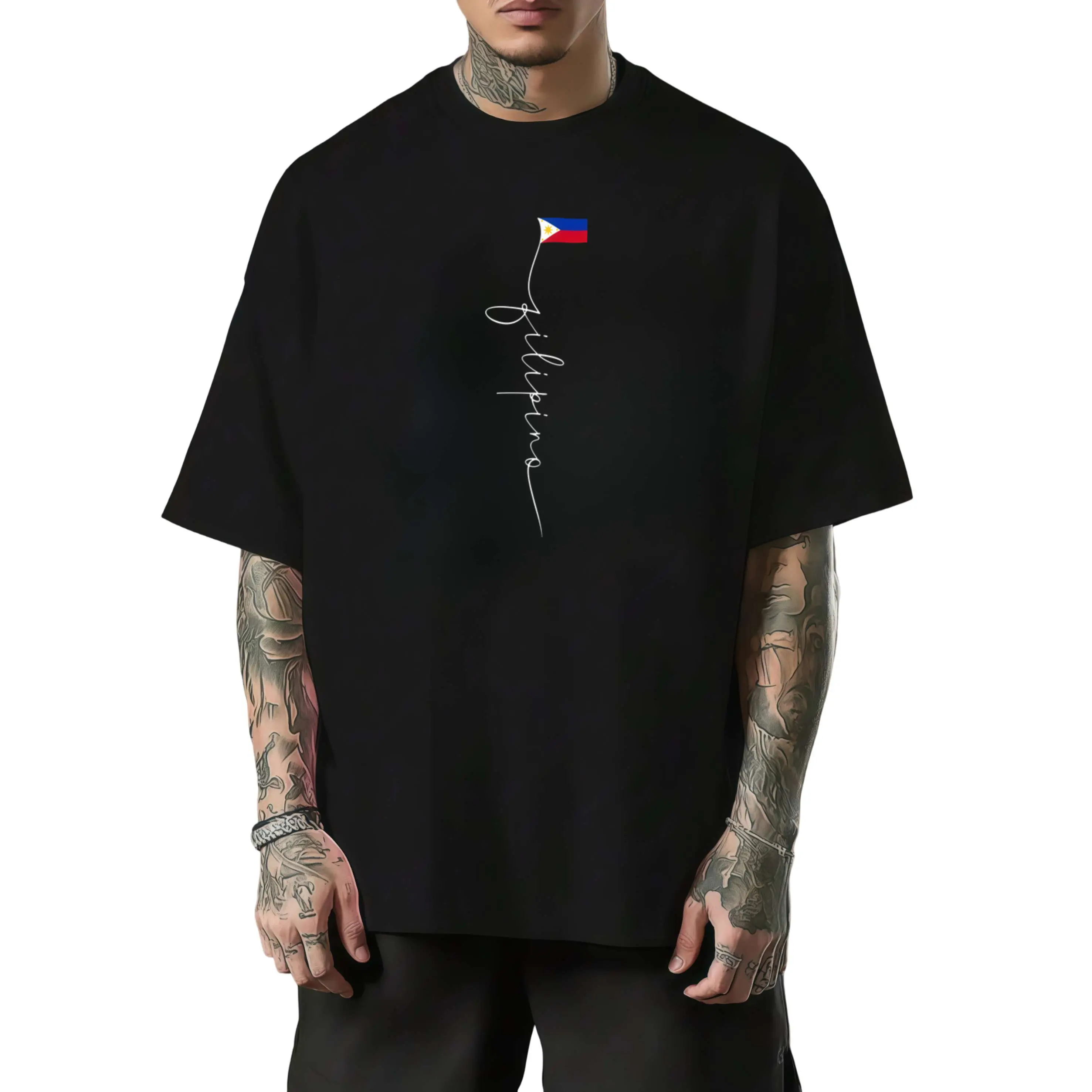 T-Shirt Featuring The Iconic Filipino Flag from The Philippines