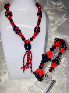 Mazo Necklace and Bracelet for Elegua - Ilde Ide Idde y Mazo Eleke de Elegua Elegba Eshu Esu
