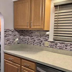 Marble Pattern Wall Sticker, Self-Adhesive Peel-and-Stick Waterproof and Oil-Proof Wall Decal for Kitchen, Bathroom, Home Office and Dormitory, Marble Backsplash Wallpaper