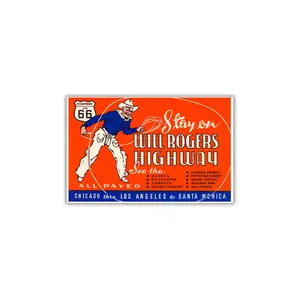 Will Rogers Highway Route 66 Postcard