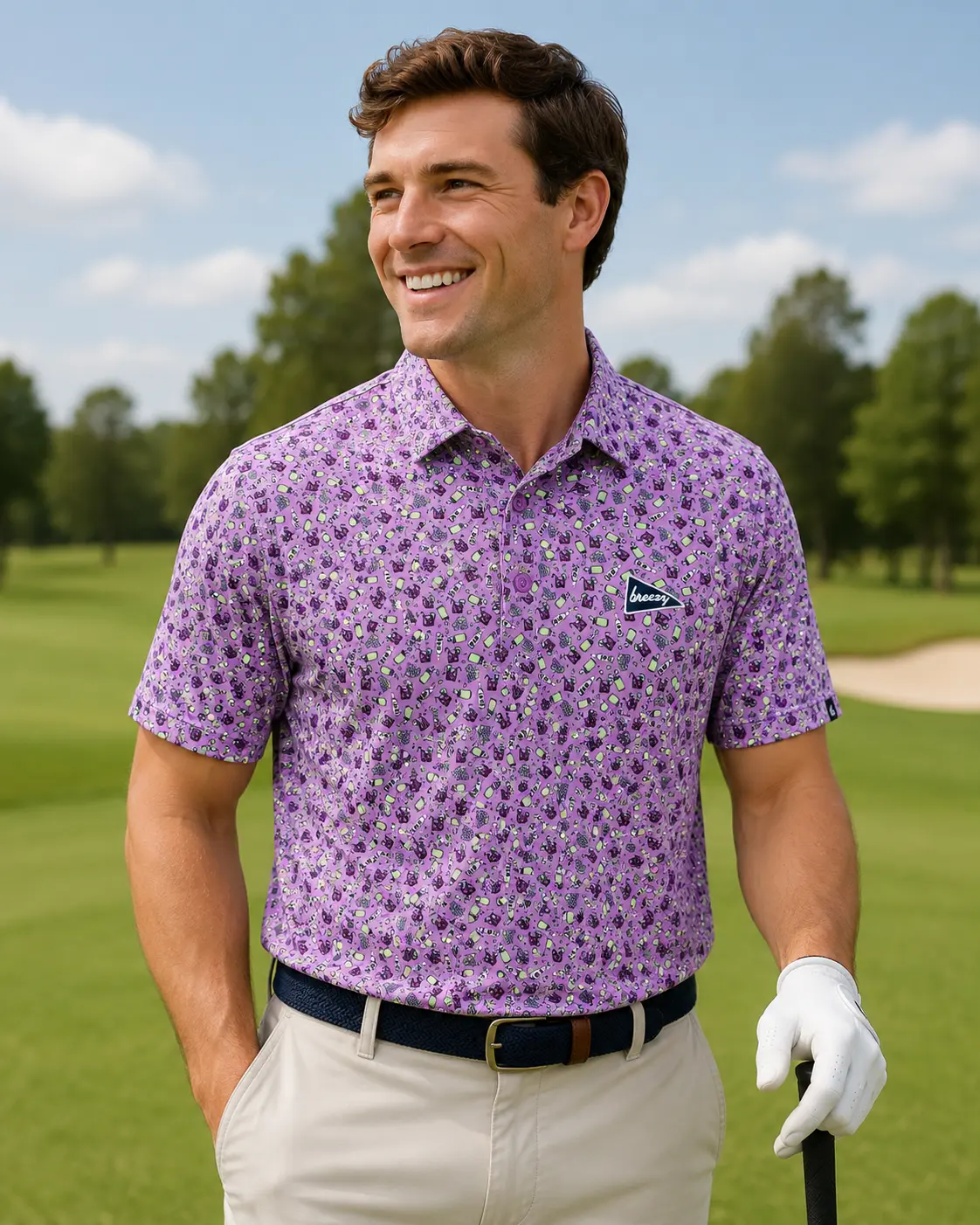 The Double Transfusion 2.0 Polo, Men's Short Sleeve Polo, Golf Polo Shirt, Golf Shirt, 3D All Over Print Shirt, Gift For Men