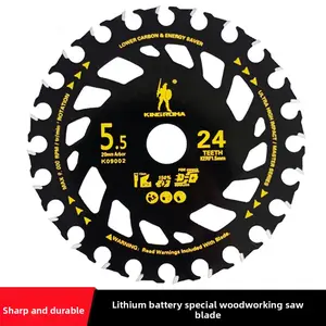 Circular Saw Blades 24T&48T, Carbide Tipped Teeth, Heavy Duty TCT Saw Blades for Cutting Various Wood, Plastic and Composite Materials