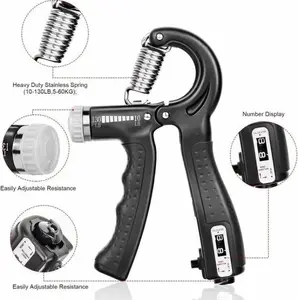 10-60Kg Adjustable HeavyGripper Fitness Hand Exerciser GripWrist Training Increase StrengthSpring Finger Pinch Carpal Expander